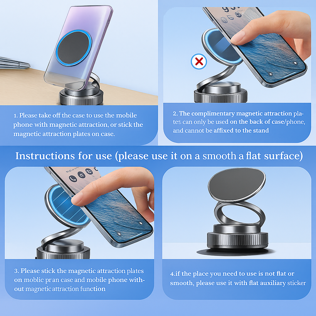 Magnatic phone holder