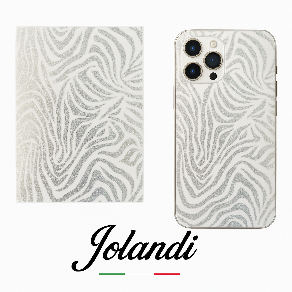 Silver safari back skin Zebra pattern